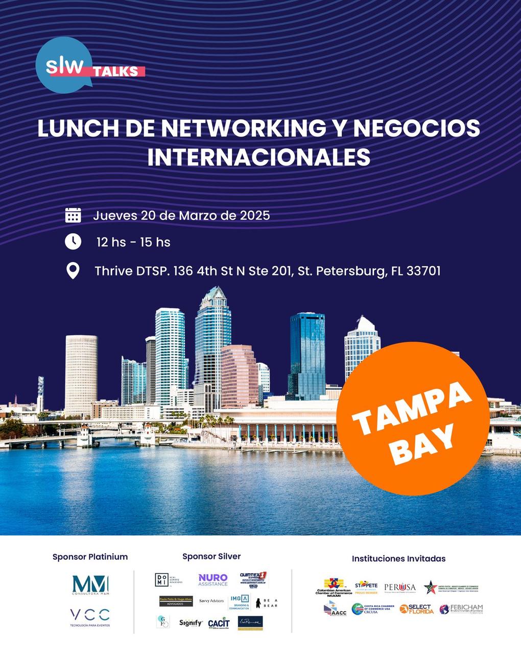 Lunch de Networking y Negocios Internacionales en Tampa.